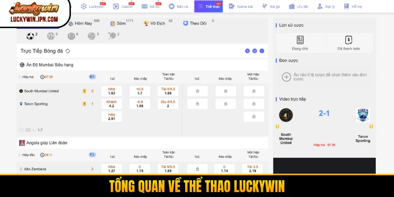 Tổng quan về thể thao Luckywin